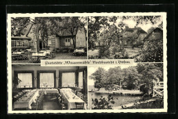 AK Nordhastedt I. Dithm., Gasthof Wassermühle Mit Schwimmbad  - Autres & Non Classés