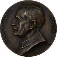 France, Médaille, Maréchal Foch, Commandant Des Armées, 1918, Bronze - Otros & Sin Clasificación