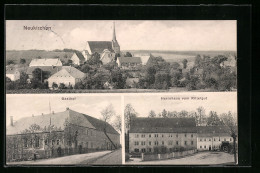 AK Neukirchen, Gasthof, Herrnhaus Vom Rittergut, Teilansicht Mit Kirche  - Neukirch (Lausitz)