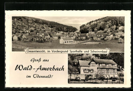 AK Wald-Amorbach, Gesamtansicht Mit Sporthalle Und Schwimmbad  - Autres & Non Classés