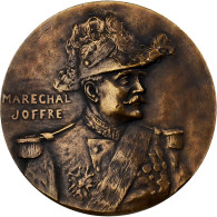 France, Médaille, Joffre, Maréchal De France, 1914, Bronze, Robert-Mérignac - Otros & Sin Clasificación
