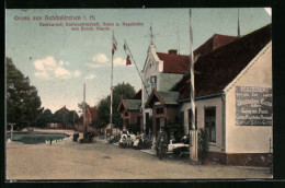 AK Schönkirchen I. H., Restaurant Zur Deutschen Eiche Mit Kegelbahn Von Bernh. Heuck  - Sonstige & Ohne Zuordnung