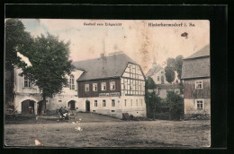 AK Hinterhermsdorf I. Sa., Gasthof Zum Erbgericht  - Hinterhermsdorf