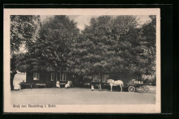 AK Neuenkrug I. Holst., Gasthaus Mit Pferdewagen  - Autres & Non Classés