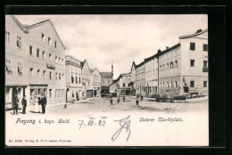 AK Freyung, Unterer Marktplatz  - Freyung