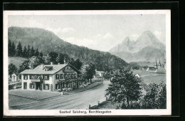 Künstler-AK Hans Pernat Unsign.: Berchtesgaden, Gasthof Salzberg  - Other & Unclassified