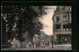 AK Elmshorn, Königstrasse Mit Modegeschäft Der Gebr. Wernecke  - Elmshorn