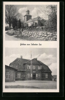 AK Giekau Am Selenter See, Gasthaus, Kirche Im Sonnenschein  - Other & Unclassified