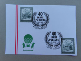 Österreich Pro Juventute - Mit Sonderstempel 22. 5. 1987 Hof Bei Salzburg, 40 Jahre Porsche (Nr.1652) - Sonstige & Ohne Zuordnung