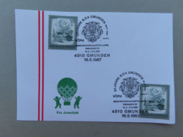 Österreich Pro Juventute - Mit Sonderstempel 16. 5. 1987 Gmunden, 50 Jahre B.S.V. Gmunden (Nr.1655) - Other & Unclassified