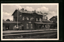 AK Roitzsch B. Bitterfeld, Bahnhof Von Den Gleisen Aus  - Bitterfeld