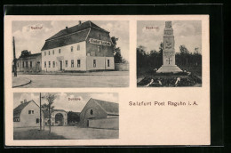 AK Salzfurt B. Raguhn, Gasthof Von F. Troitzsch, Domäne Und Denkmal  - Autres & Non Classés