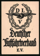 Künstler-AK Mühlhausen, Bad.-Württ. Segelflugwettbewerb 1926, DLV Wappen  - Autres & Non Classés