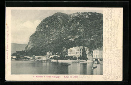 Cartolina Menaggio /Lago Di Como, S. Martino E Hotel Menaggio  - Como