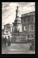 Cartolina Milano, Monumento A Leonardo Da Vinci  - Milano