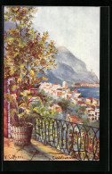 Artista-Cartolina Castellammare Di Stabia, Idyllischer Blick Von Einer Terrasse  - Castellammare Di Stabia