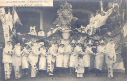 34)  MONTPELLIER  -    Carnaval      De 1914 -    Char     De La Reine De Comoedia - Montpellier