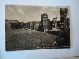 ITALY  POSTCARDS  ROMA LE TERINE  CARACALLA 1954 STAMPS - Other & Unclassified