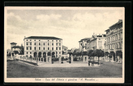 Cartolina Udine, Casa Del Littorio E Giardino A. Mussolini  - Udine