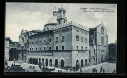 Cartolina Foligno, Piazza Vittorio Emanuele, Cattedrale E Palazzo Delle Canoniche  - Foligno