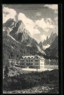 Cartolina Sexten, Dolomitenhof Im Fischleinboden Mit Blick Zum Zwölfer  - Other & Unclassified