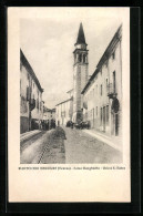 Cartolina Montecchio Maggiore, Corso Margherita, Chiesa S. Pietro  - Sonstige & Ohne Zuordnung