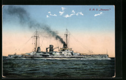 AK Kriegsschiff S.M.S. Nassau Auf See  - Guerre