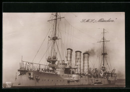 AK Kriegsschiff SMS München  - Warships