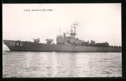 AK USS Garcia DE-1040, Kriegsschiff  - Guerre