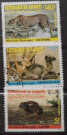 Djibouti Dschibuti 1987 Wildlebende Säugetiere Mi 491/93 1v ° + 2v ** - Gibuti (1977-...)