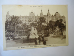 FRANCE  POSTCARDS   NICE GIMIEZ  LOTEL REGINA  1932 STAMPS - Other & Unclassified