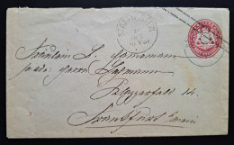 Bayern 1873, Ganzsache Umschlag STAFFELSTEIN Nach Frankfurt - Interi Postali