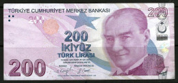 Turkey 1970 / 2009 Banknote 200 Lira Türk Lirası P-227f - Turchia