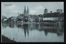 AK Regensburg, Flusspartie Mit Dom  - Regensburg