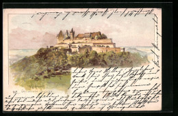 Lithographie Coburg, Blick Auf Das Schloss  - Sonstige & Ohne Zuordnung