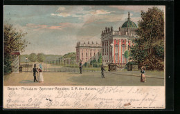 Lithographie Potsdam, Sommer-Residenz S. M. Des Kaisers  - Sonstige & Ohne Zuordnung