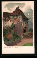 Künstler-AK Eisenach, Eingang Zur Wartburg  - Other & Unclassified