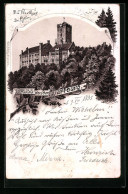 Lithographie Eisenach, Wartburg Von Osten  - Sonstige & Ohne Zuordnung