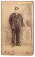 Fotografie W. Miller, Ballyshannon, Irischer Matrose In Uniform Mit Schirmmütze  - War, Military