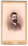 Fotografie Alb. Breuer, Dülken, Portrait Herr Heinrich Schulte Im Anzug Mit Vollbart  - Anonyme Personen