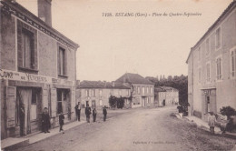 C13-32) ESTANG (GERS) PLACE DU IV SEPTEMBRE  - ANIMEE -  HABITANTS - COMMERCES - (  2 SCANS ) - Other & Unclassified