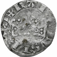 France, Charles IV, Double Parisis, Billon, TTB, Duplessy:244c - 1322-1328 Karl IV. Der Schöne