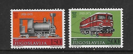 YOUGOSLAVIE 1972 TRAINS YVERT N°1363/1364  NEUF MNH** - Trains
