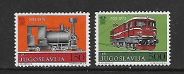 YOUGOSLAVIE 1972 TRAINS YVERT N°1363/1364  NEUF MNH** - Trenes