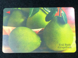 Card Phonekad Vietnam(grapefruit Buoi- 60 000dong-1998)-1pcs - Viêt-Nam