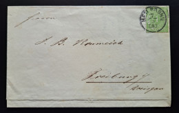 Württemberg, Brief HEILBRONN 1 Kr. - Entiers Postaux