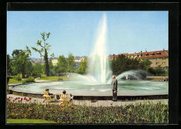 AK Pforzheim, Springbrunnen Im Stadtgarten  - Autres & Non Classés