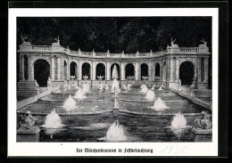 AK Berlin-Friedrichshain, Der Märchenbrunnen In Festbeleuchtung  - Friedrichshain