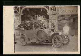 Foto-AK Gesellige Runde Im Auto  - Voitures De Tourisme