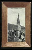 AK Freiburg I. B., Münster V. Westen, Rahmenpostkarte  - Freiburg I. Br.